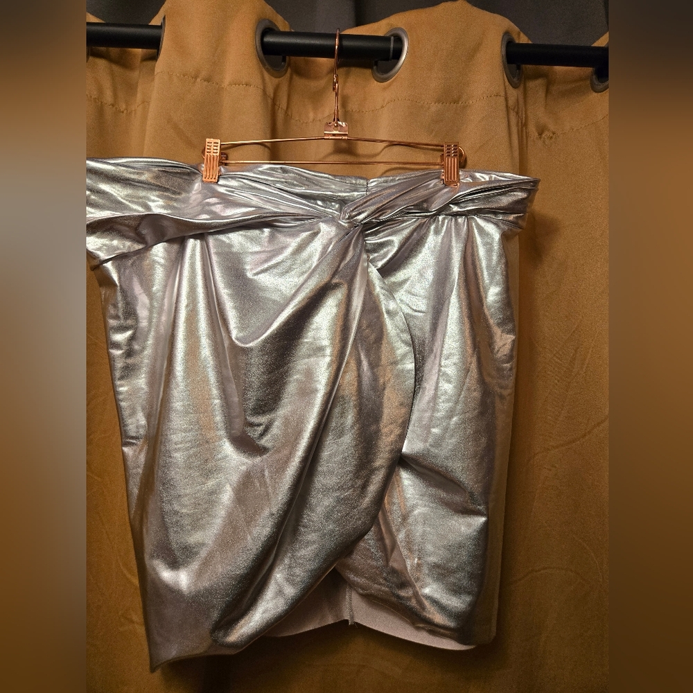 New 4x Skims Metallic Swim Mini Sarong- Nickel